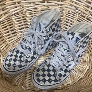 Vans checkered high tops